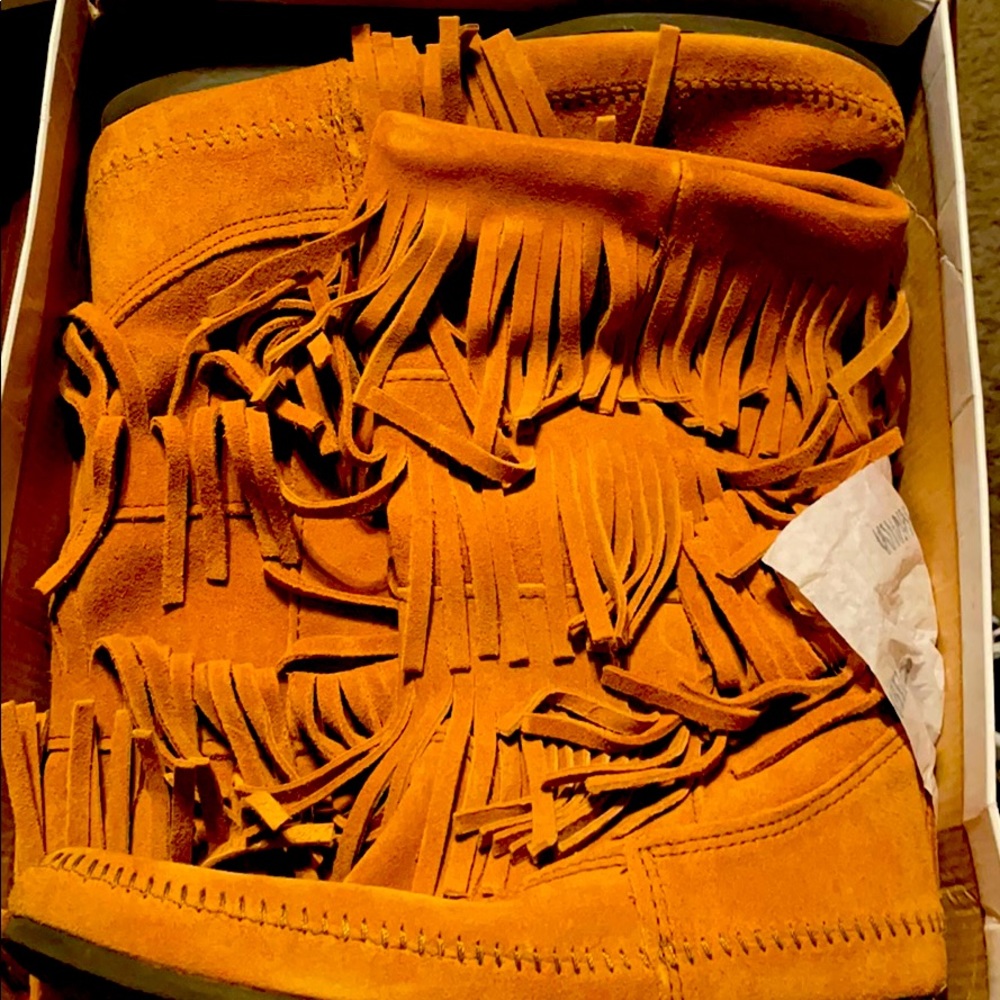 Minnetonka Fringe Boot